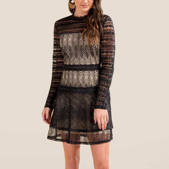 NWT francesca's Kenna Lace A-Line Dress -XS - Picture 2 of 10
